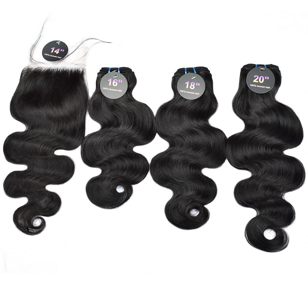 Body Wave Hair Bundles w/ 4*4 Closure