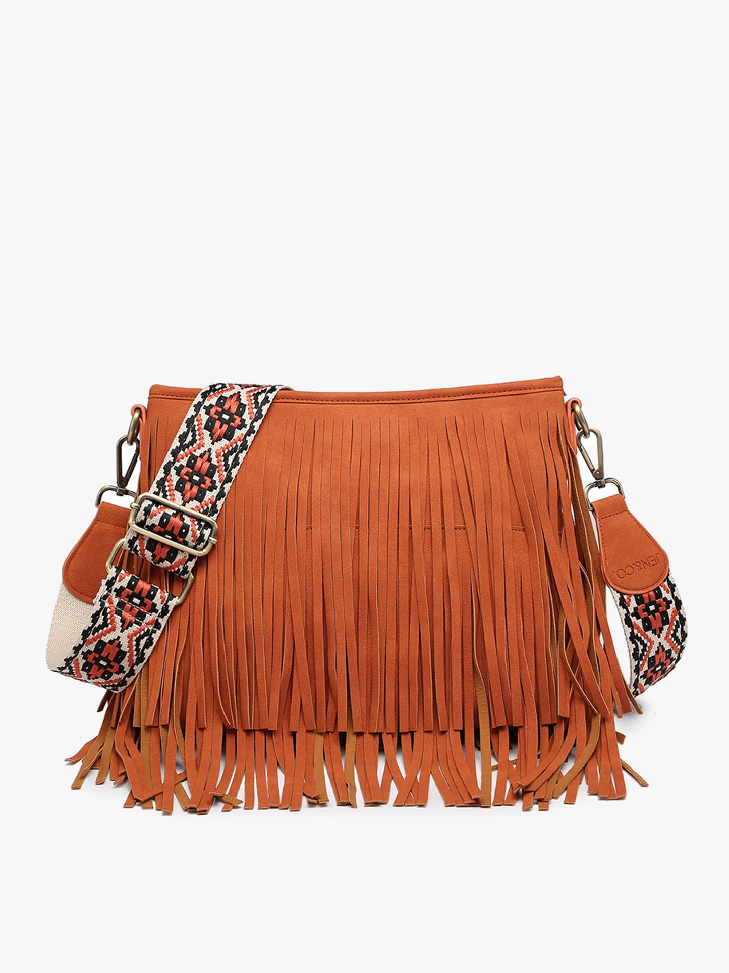 Sadie Suede Fringe Crossbody w/ Guitar Strap