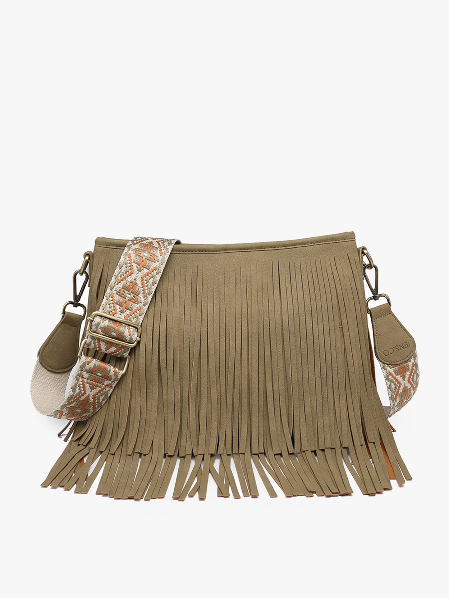 Sadie Suede Fringe Crossbody w/ Guitar Strap