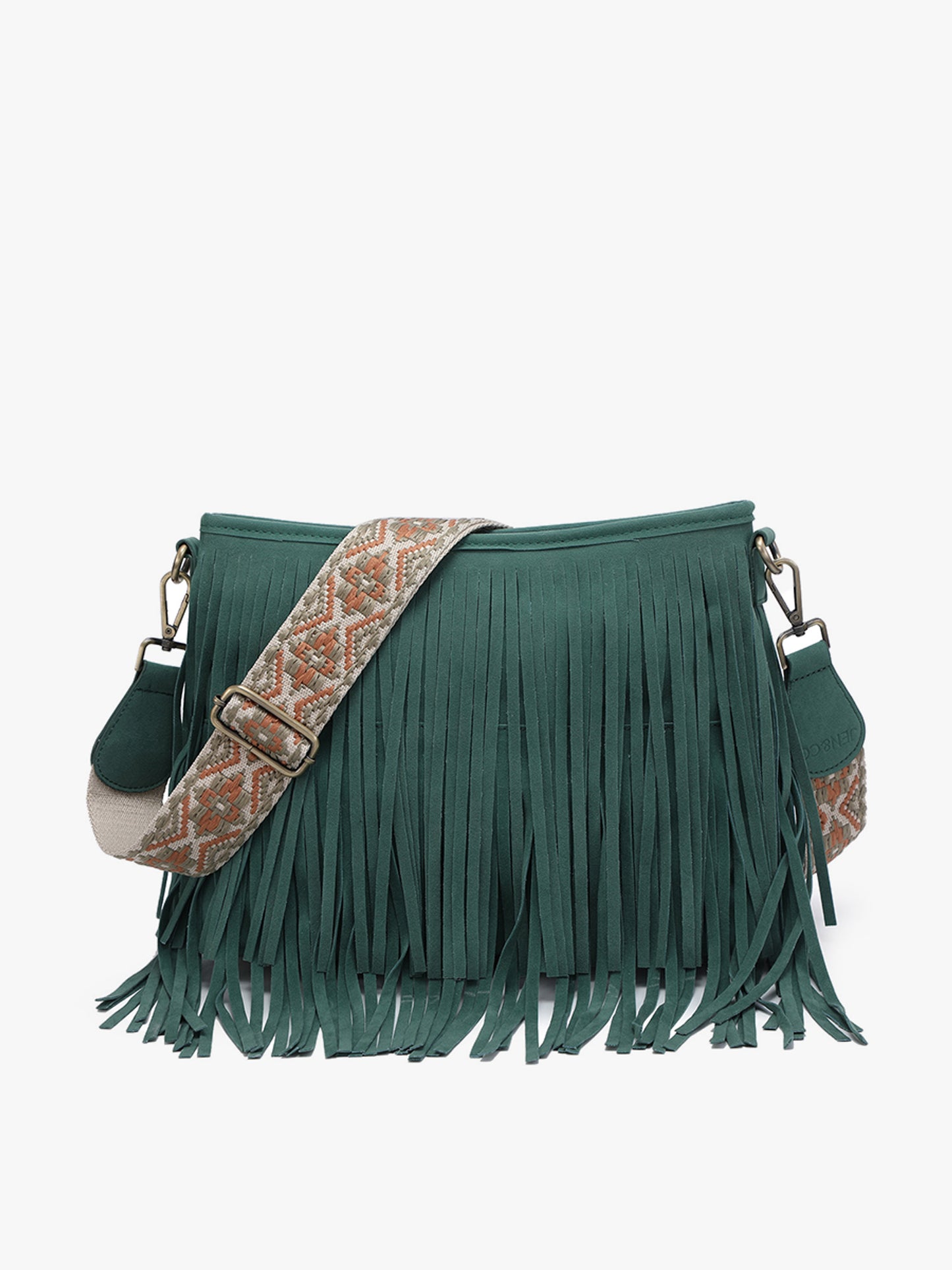 Sadie Suede Fringe Crossbody w/ Guitar Strap