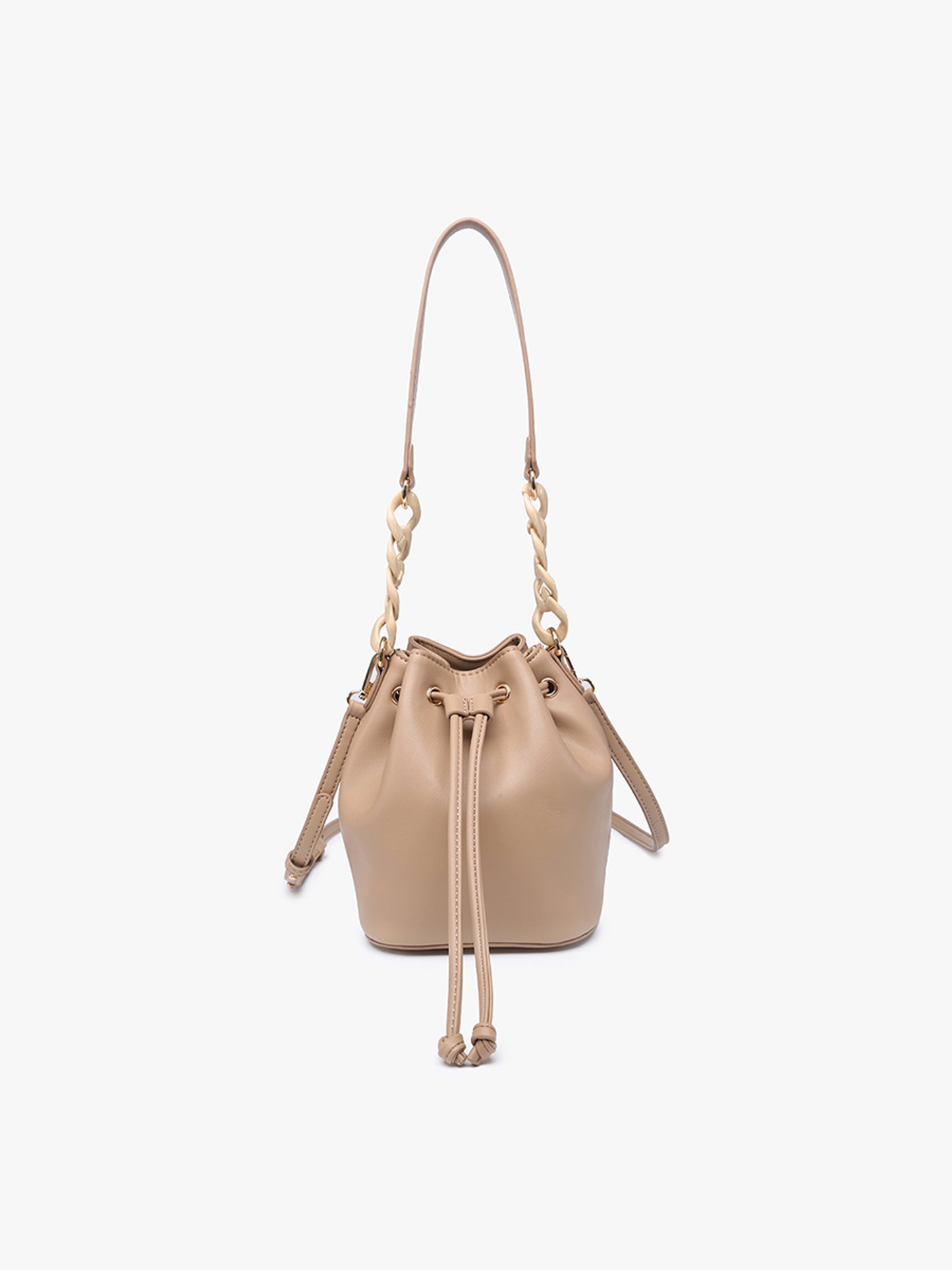 Cordelia Drawstring Bucket Bag w/ Strap