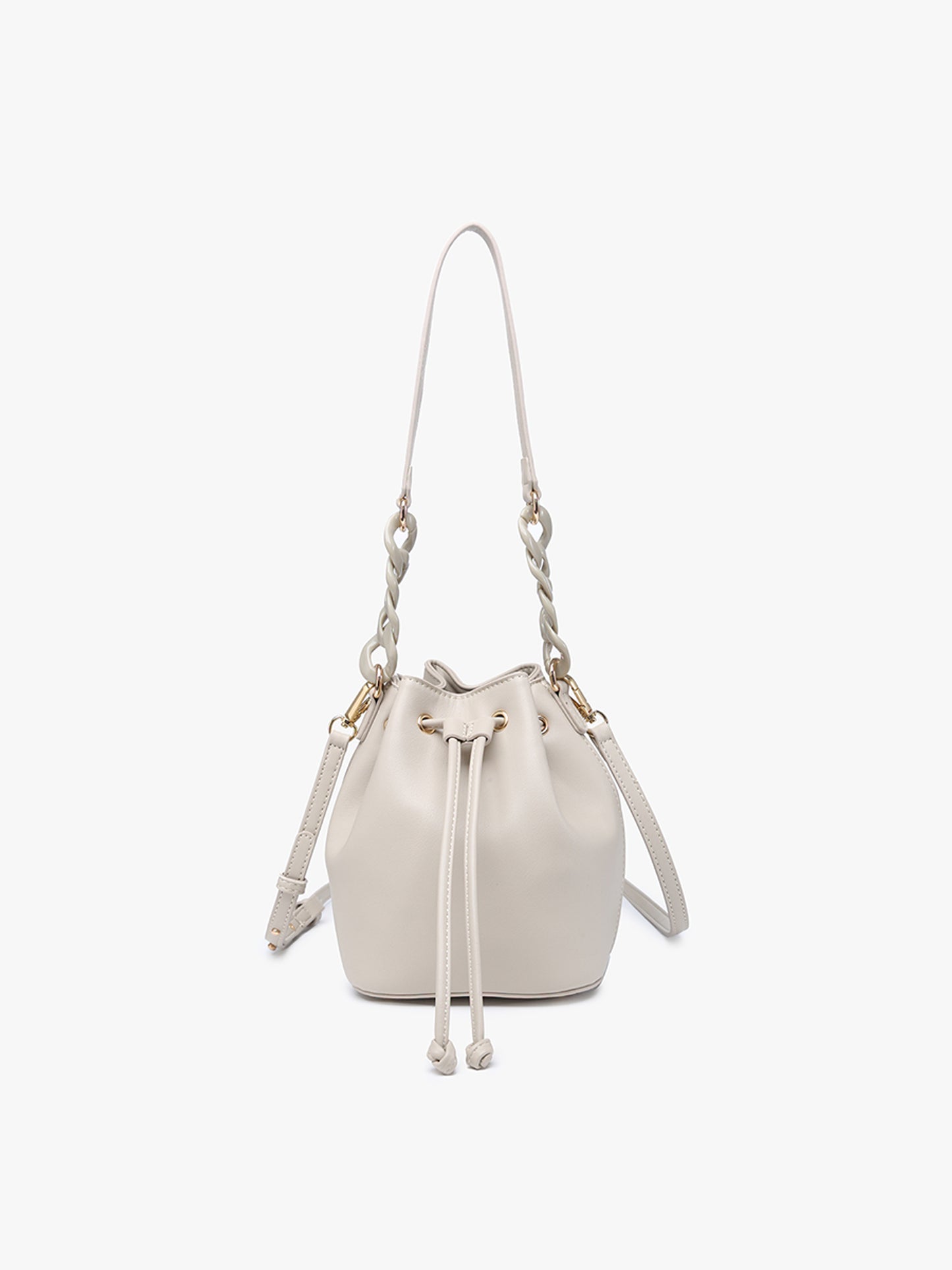 Cordelia Drawstring Bucket Bag w/ Strap