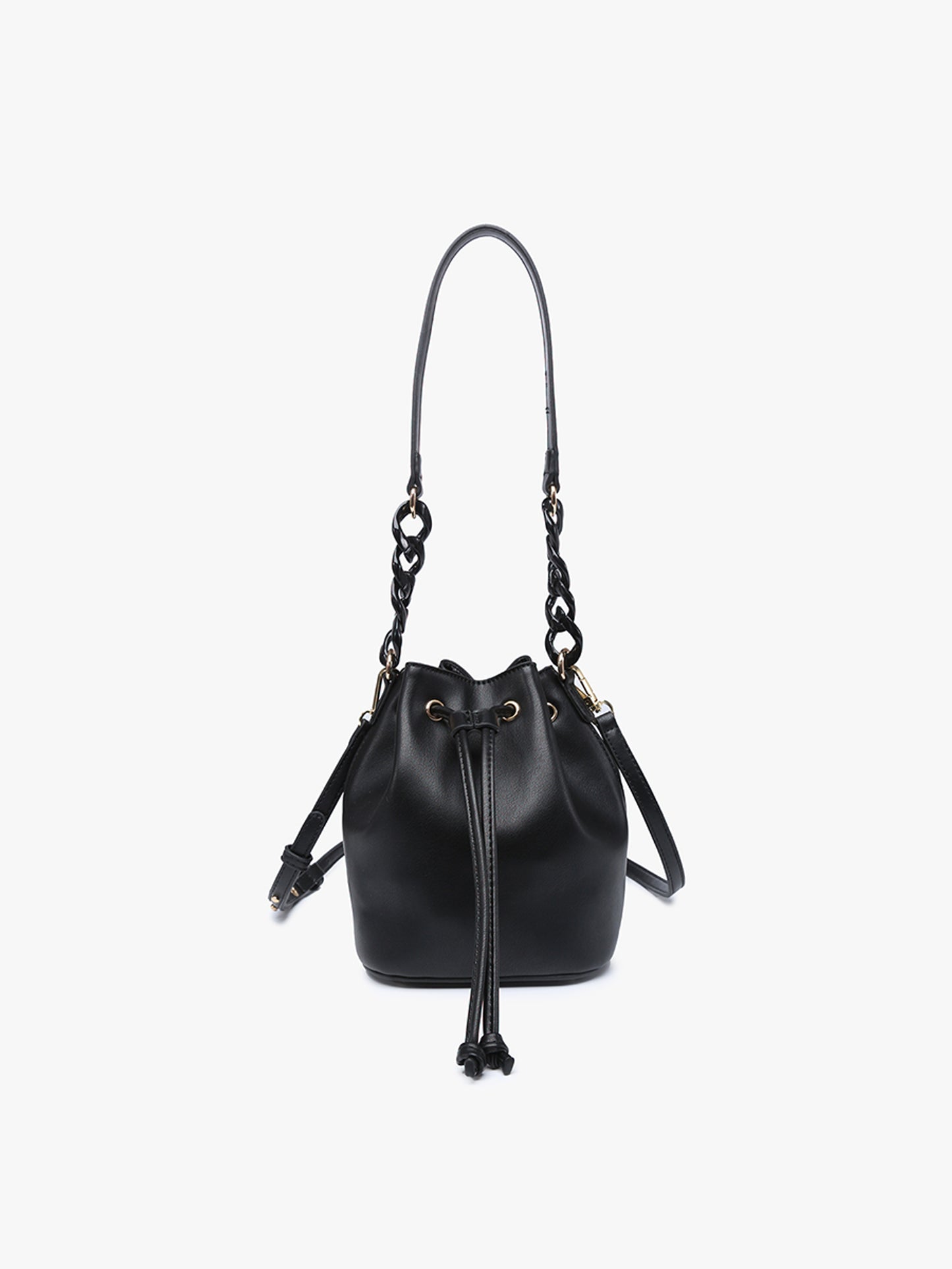 Cordelia Drawstring Bucket Bag w/ Strap