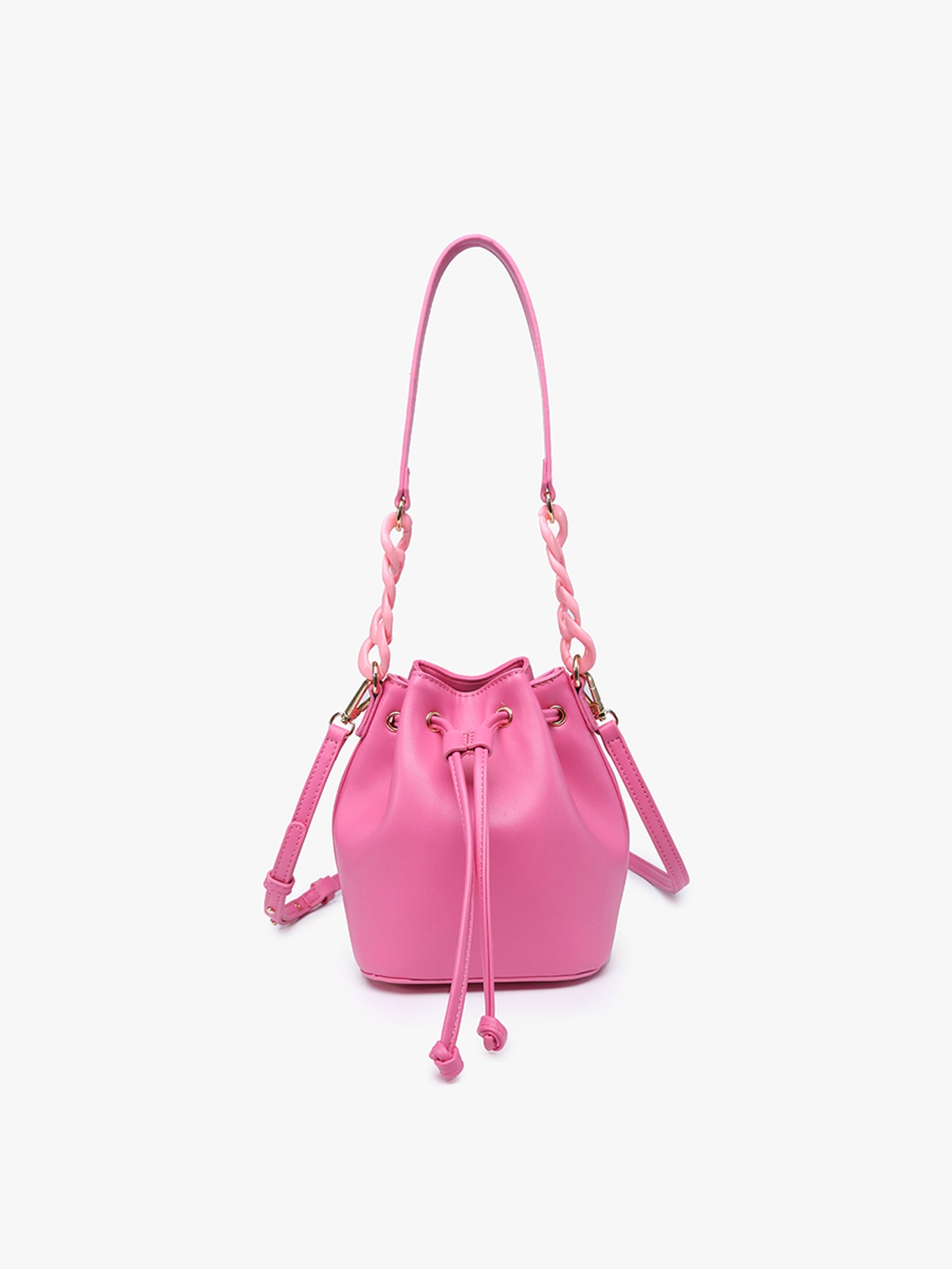 Cordelia Drawstring Bucket Bag w/ Strap