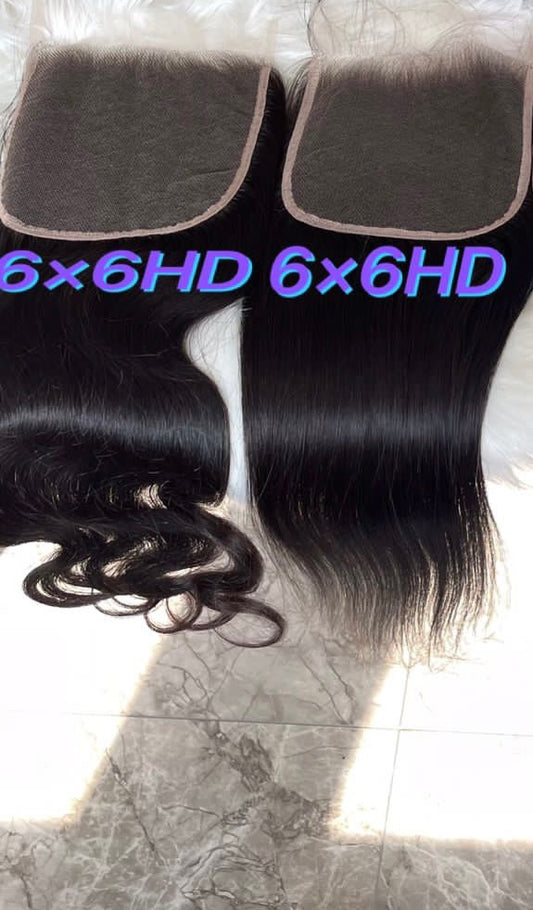 6x6 Closures Body Wave & Straight